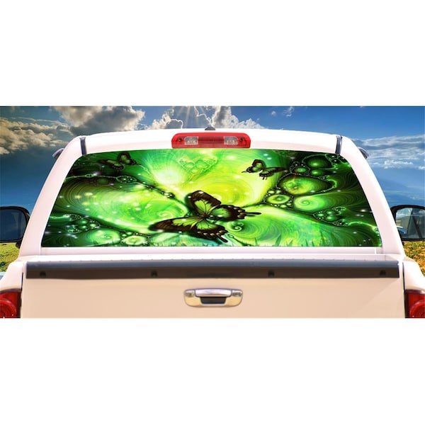 Entretenimiento Butterfly Fantasy Rear Window Graphic Back Truck SUV View Car Decal EN2678463 - main